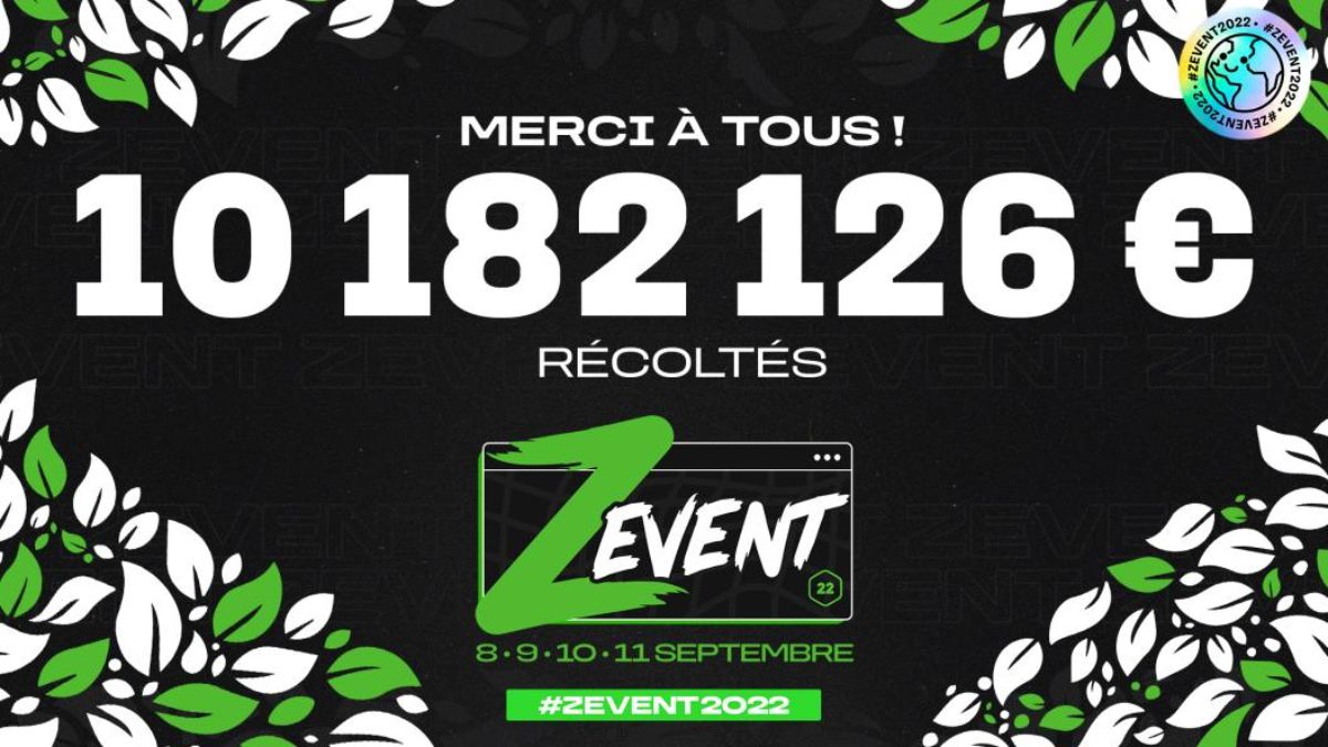 Cagnotte ZEvent 2022, quel montant total a été atteint ? Breakflip